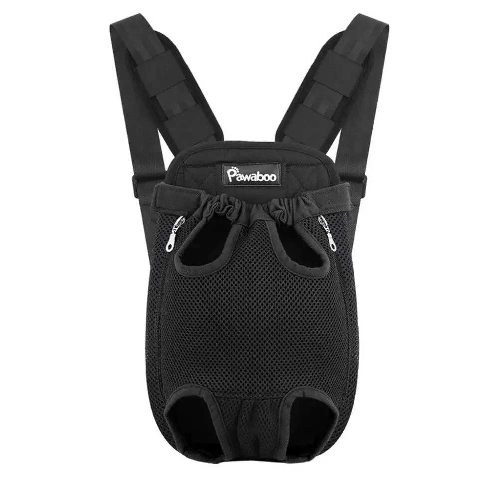 Pet Carrier Backpack Large Black Dog Cat Travel Legs Out Harness Bag